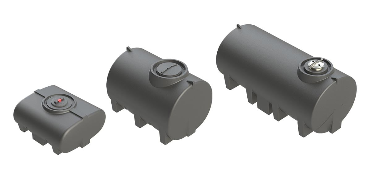 500 Litre, 5,000 Litre and 10,000 Litre Horizontal Transport Tanks